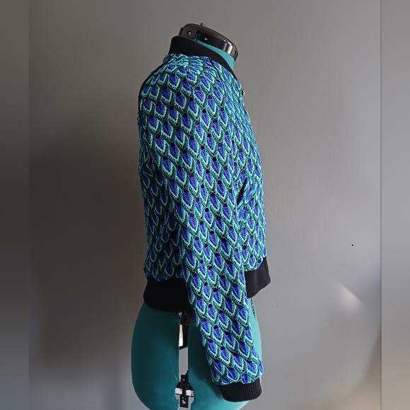 NWT Maje Mira Bomber Jacket Size Size 1 - Picture 5 of 8